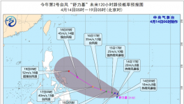今年第2号台风“舒力基”已生成 未来三天对我国海区无影响